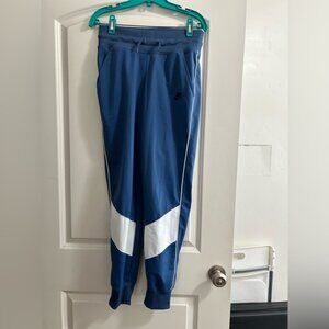 Nike heritage track pants jogger style size women’s small blue‎ with white